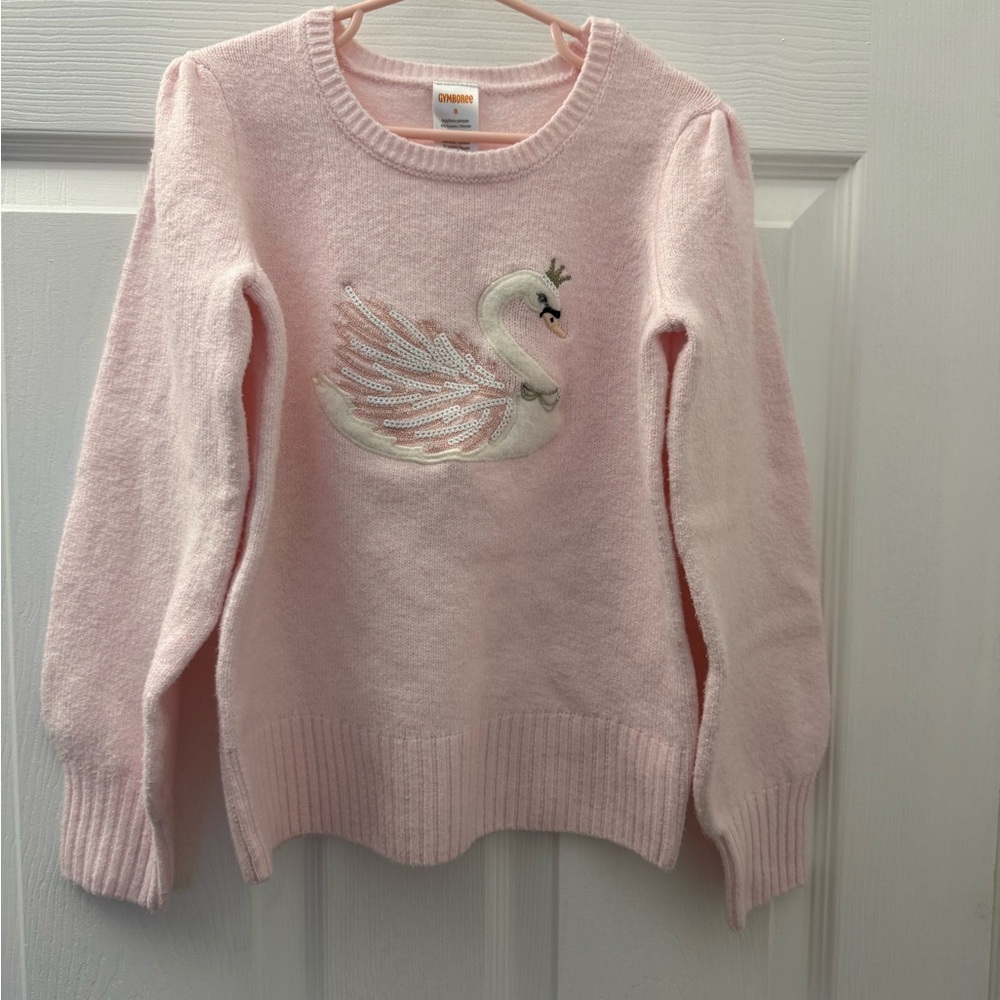 Gymboree Light Pink Swan Sweater